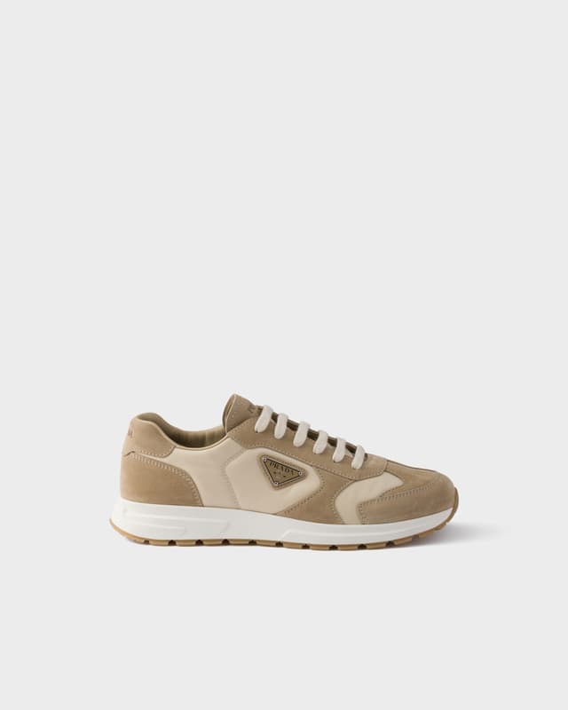 Prada Prax suede and Re-Nylon sneakers