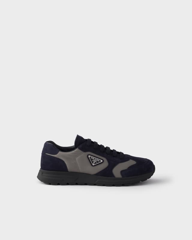 Prada Prax suede and Re-Nylon sneakers
