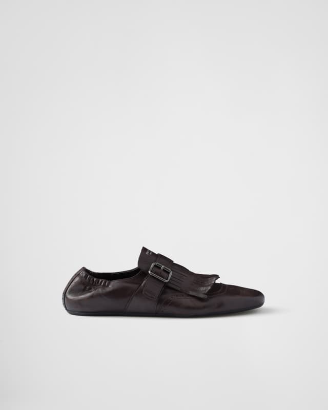 Prada Shuffle fringed monk strap shoes