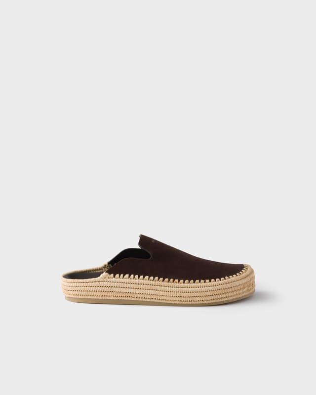 Prada Suede mules