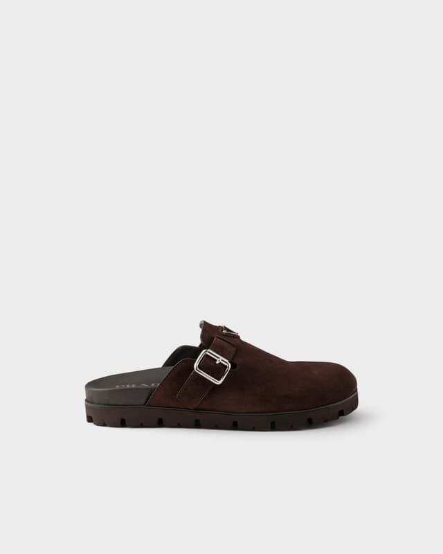 Prada Suede mules