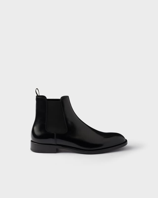 Prada Brushed leather Chelsea boots