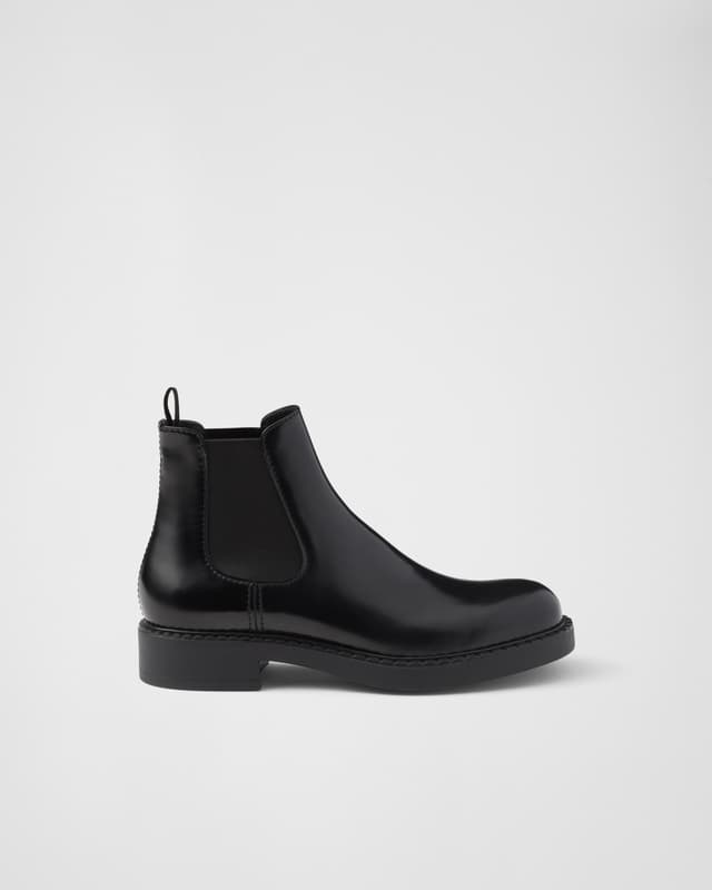 Prada Brushed leather Chelsea boots