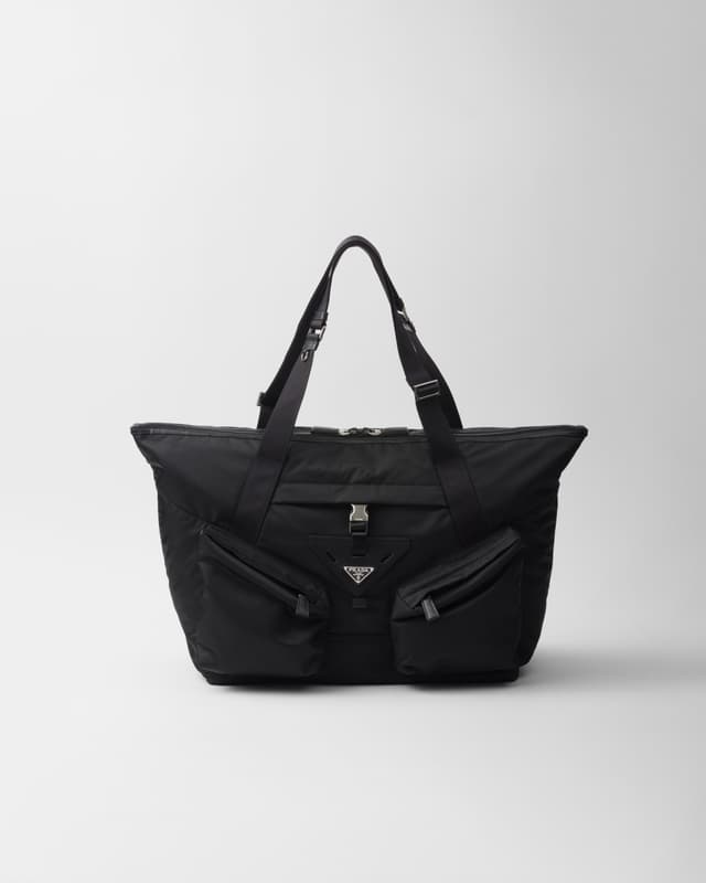Prada Re-Nylon and leather travel bag
