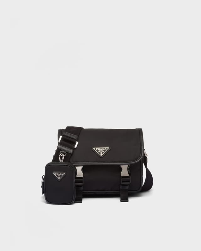 Prada Re-Nylon and Saffiano leather shoulder bag