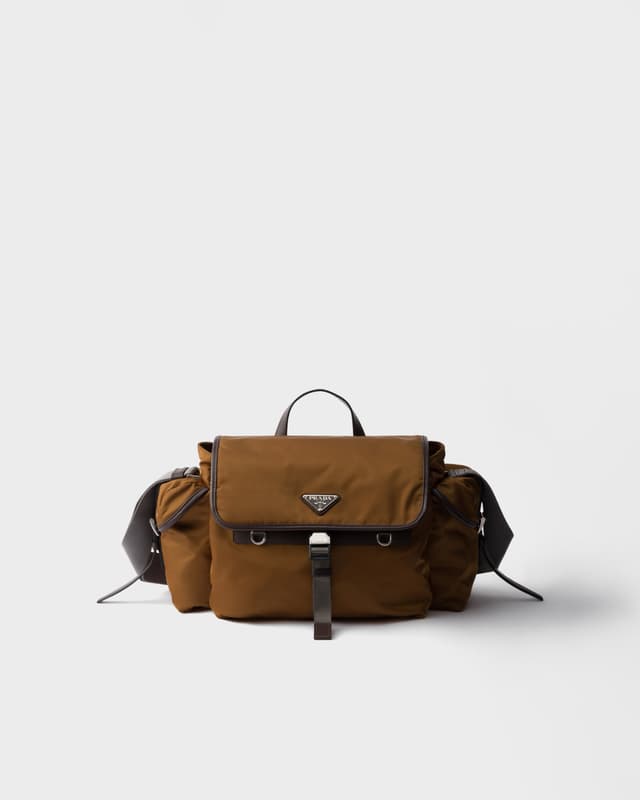 Prada Re-Nylon and leather shoulder bag