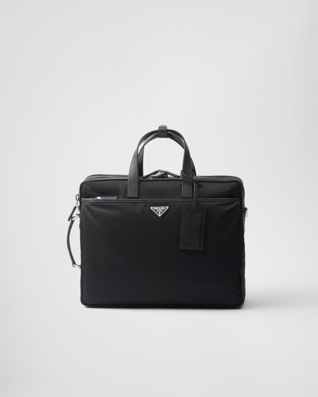 Prada Re-Nylon and Saffiano leather briefcase