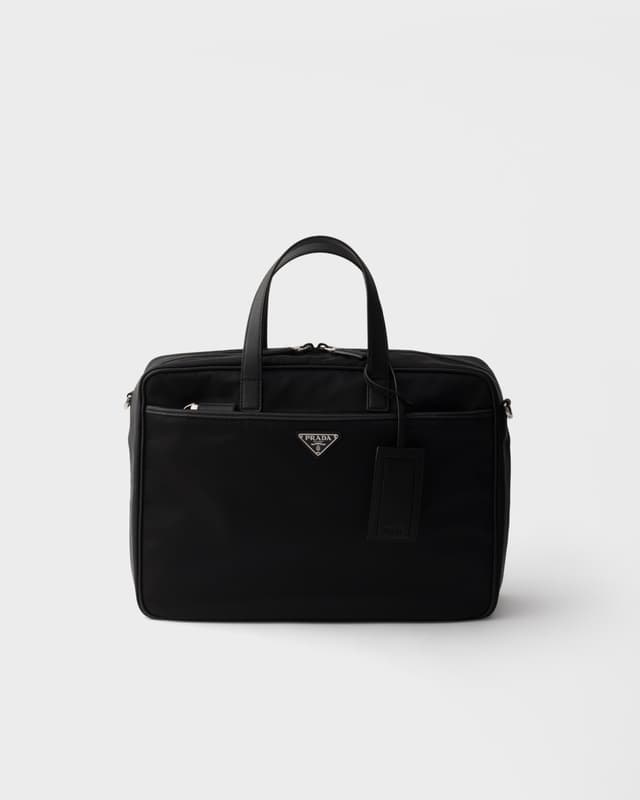 Prada Re-Nylon and Saffiano leather work bag