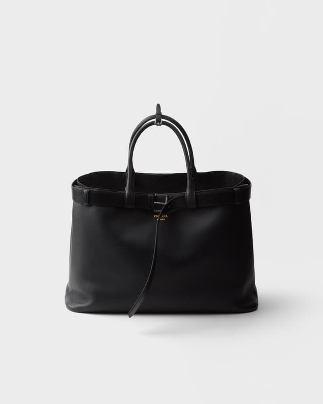 Prada Prada Buckle leather bag with belt