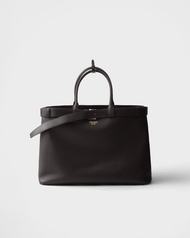 Prada Prada Buckle leather bag with belt