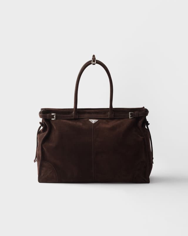 Prada Prada Bonnie suede tote bag