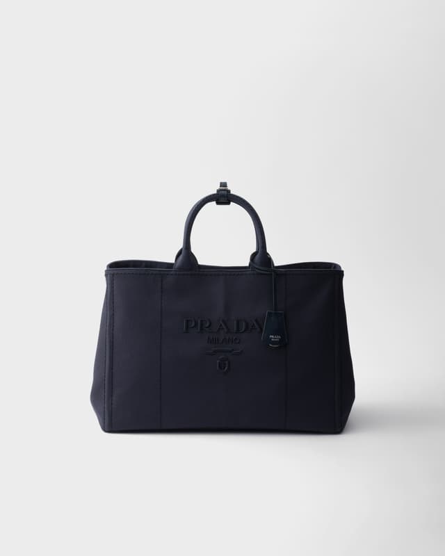 Prada Prada Jardinière extra-large cotton canvas tote bag