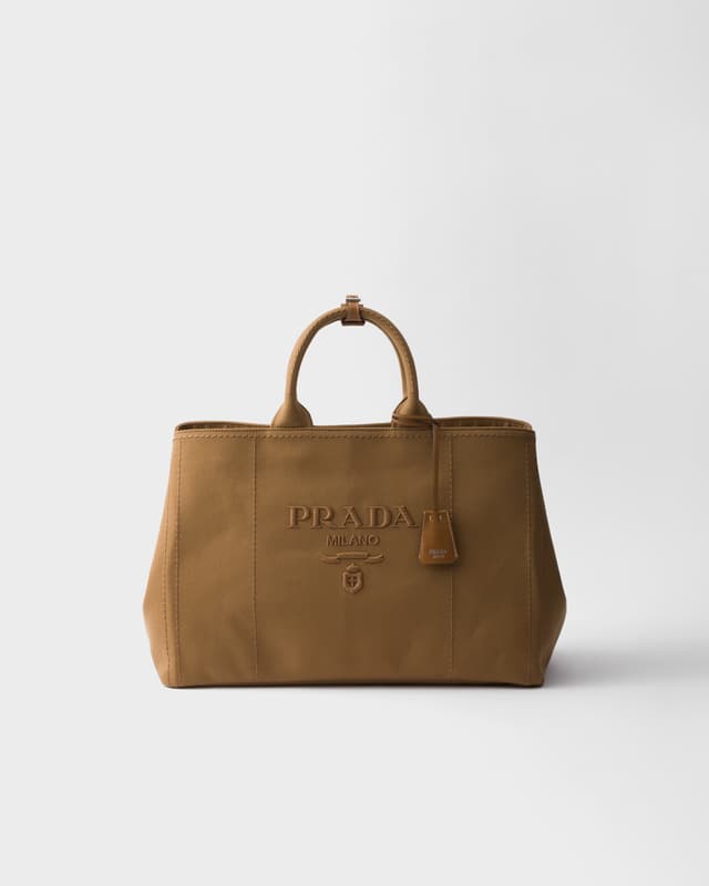 Prada Prada Jardinière extra-large cotton canvas tote bag