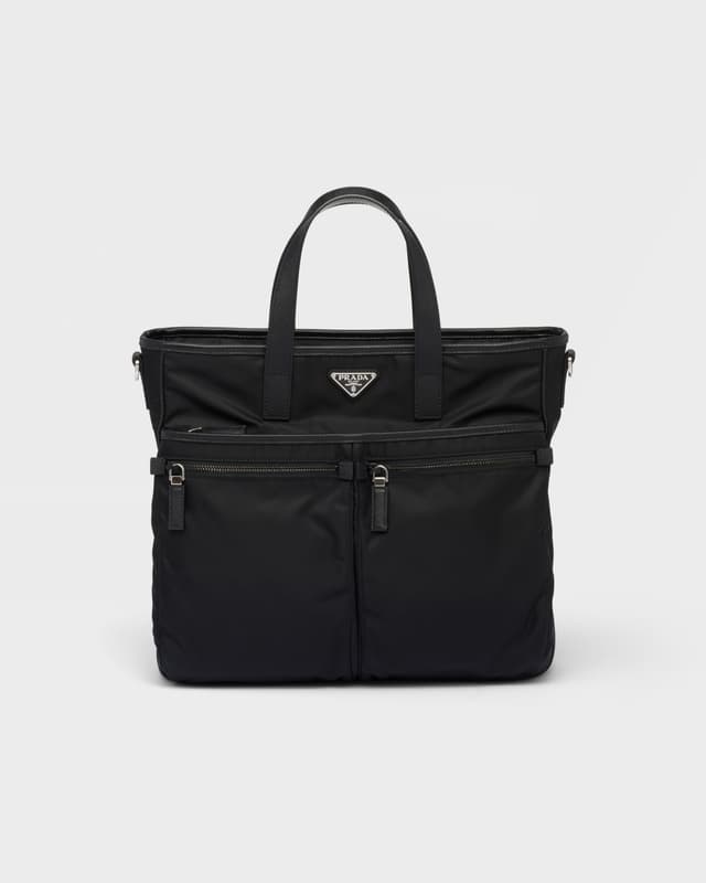 Prada Re-Nylon and Saffiano leather tote bag