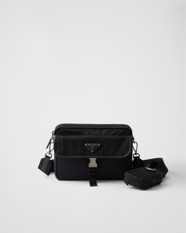 Prada Re-Nylon and Saffiano leather shoulder bag