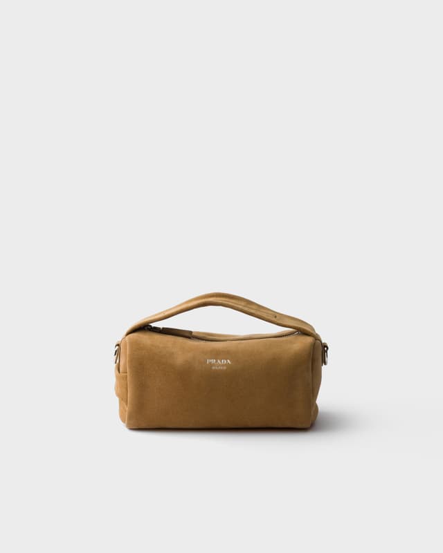 Prada Suede leather shoulder bag