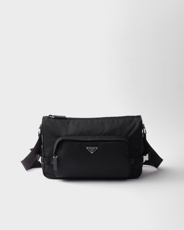 Prada Large Re-Nylon and Saffiano leather shoulder bag