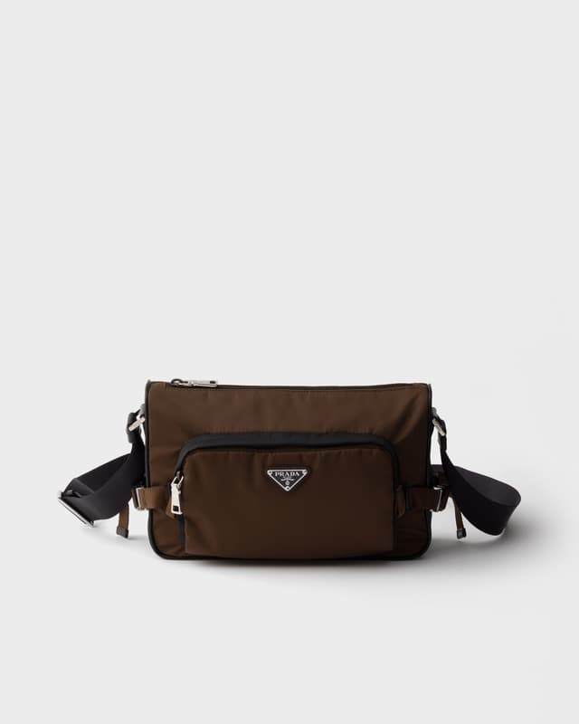 Prada Re-Nylon and leather shoulder bag