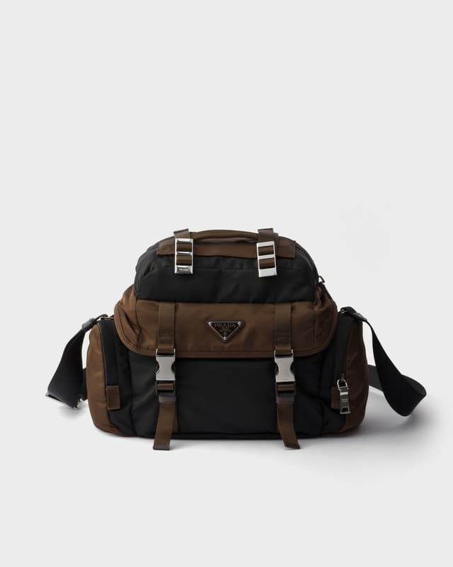 Prada Re-Nylon and leather shoulder bag