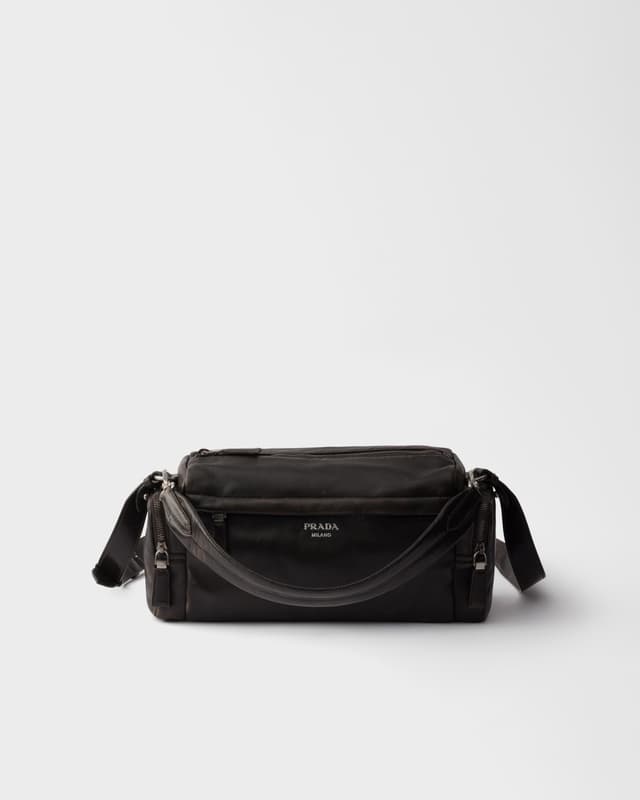 Prada Distressed nappa leather shoulder bag