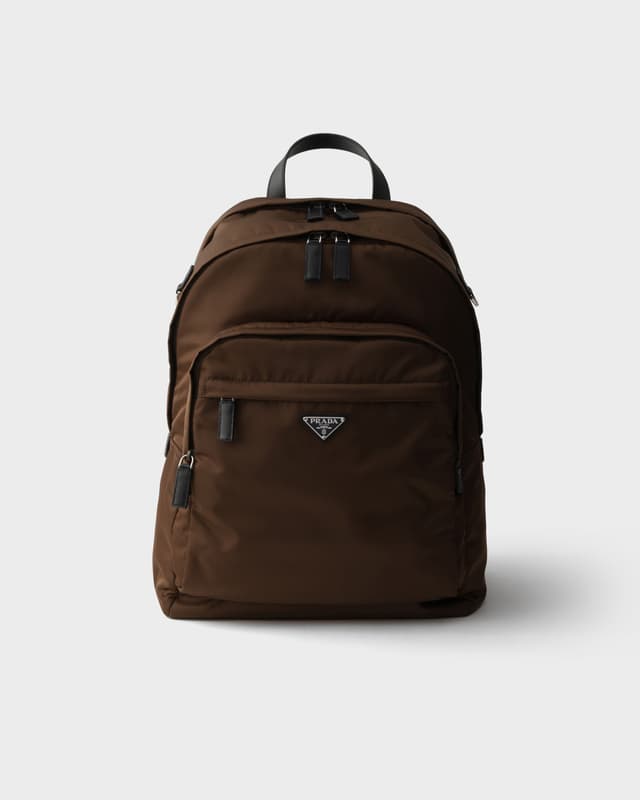 Prada Re-Nylon and Saffiano leather backpack