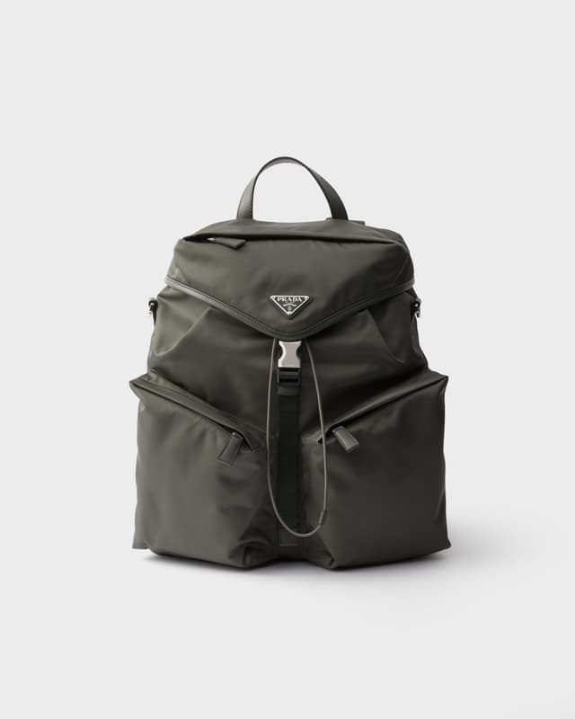 Prada Re-Nylon and leather backpack