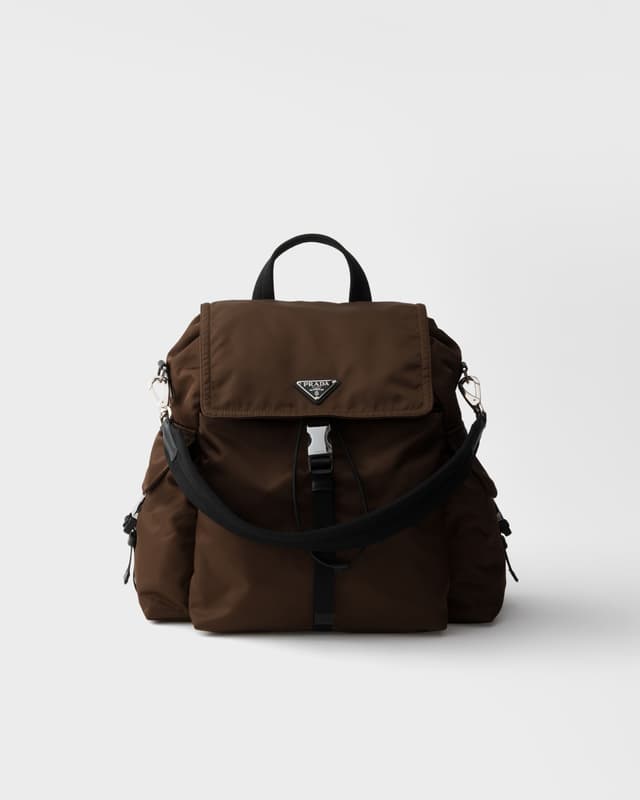 Prada Prada Explore Re-Nylon and leather backpack