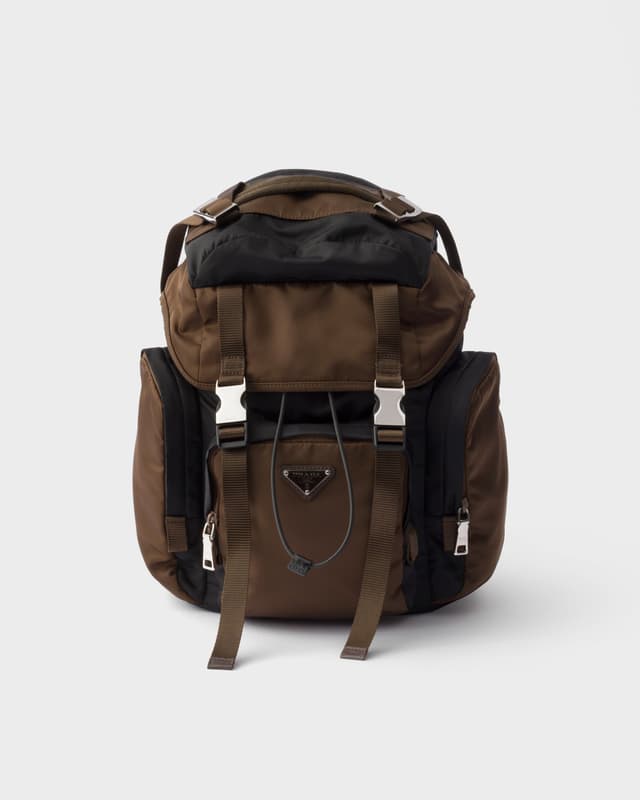 Prada Re-Nylon and leather backpack