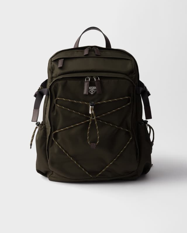 Prada Prada Speedrock Re-Nylon and leather backpack