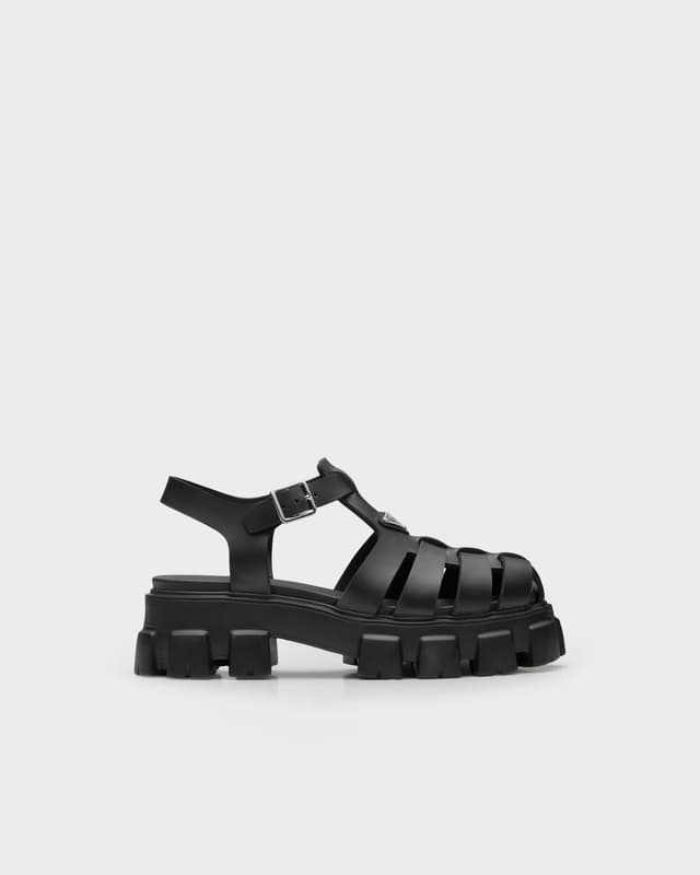 Prada Monolith rubber sandals