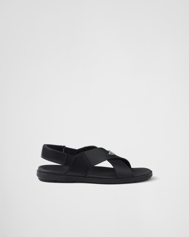 Prada Crisscross leather sandals