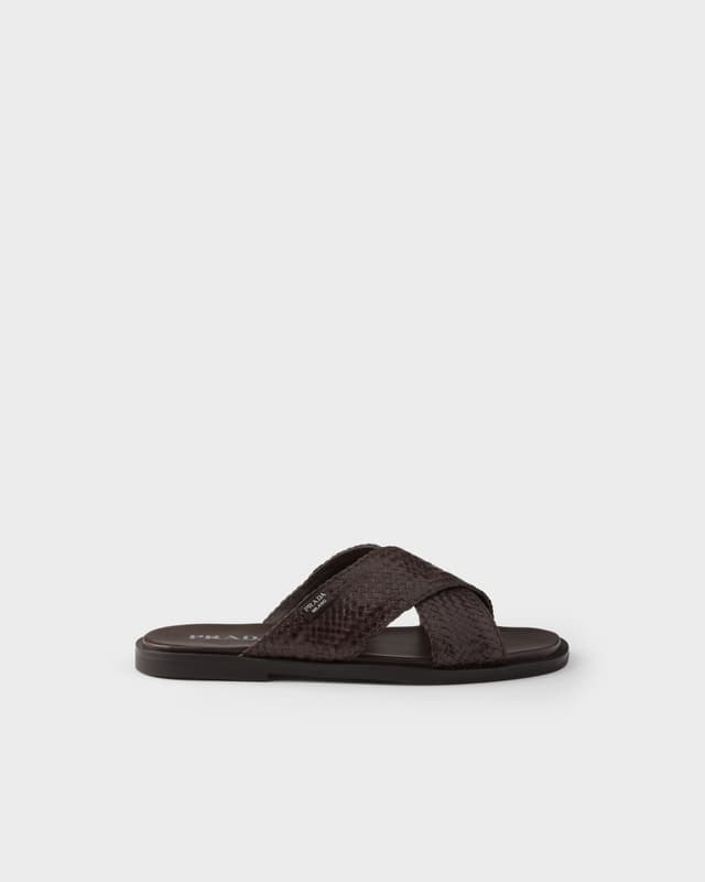 Prada Crisscross slides