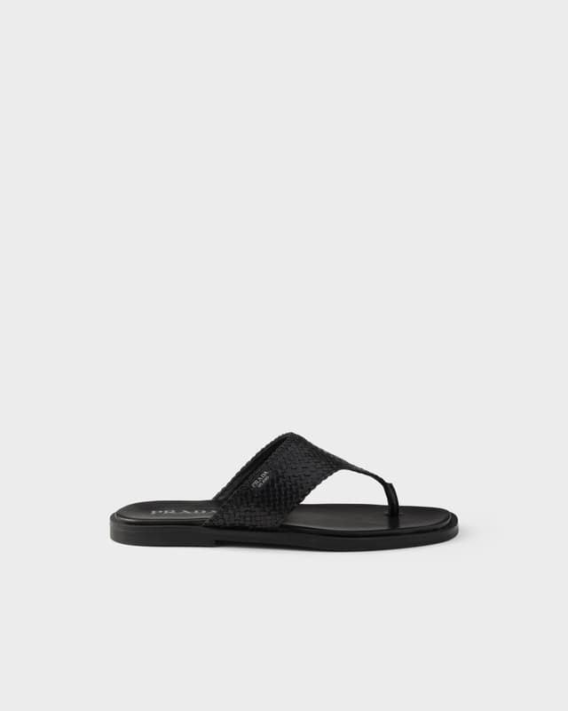 Prada Leather thong sandals
