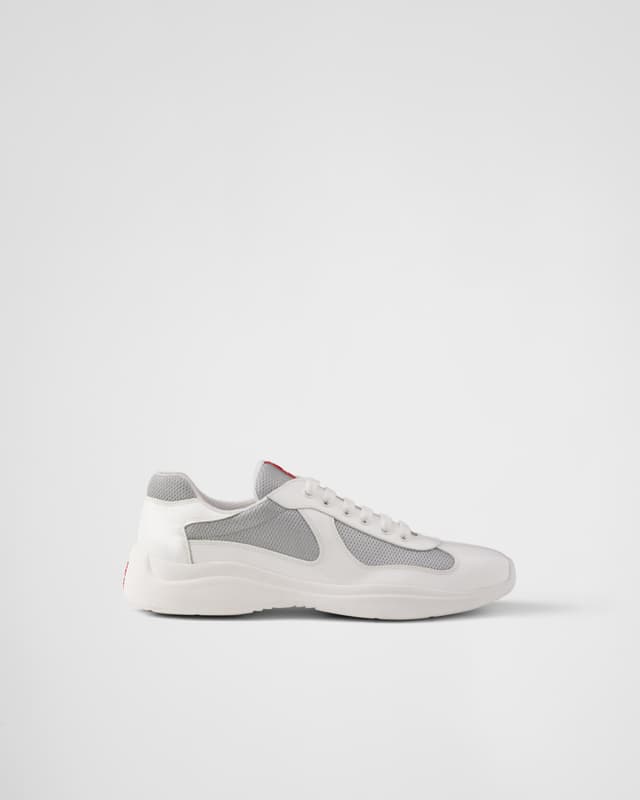 Prada Patent leather and technical fabric Prada America's Cup sneakers