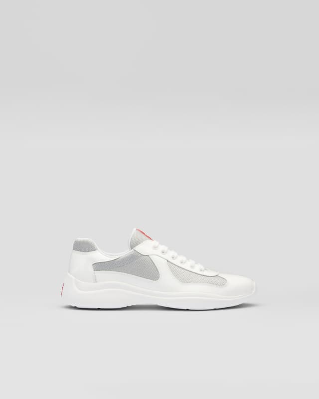 Prada Patent leather and technical fabric Prada America's Cup sneakers