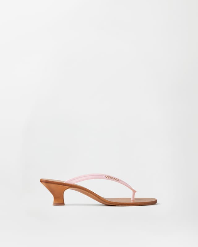 Versace sophie rubber thong sandals 40 mm