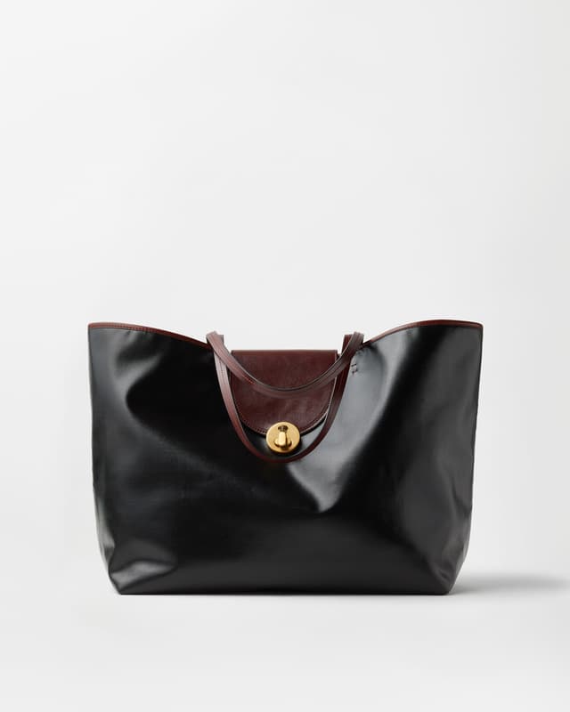 Versace vivian large coated canvas tote