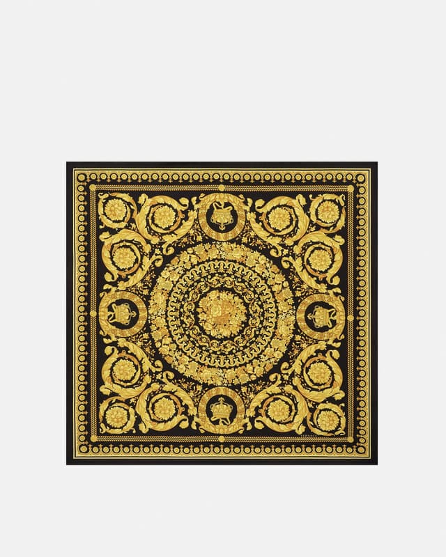 Versace printed silk twill scarf 90 cm