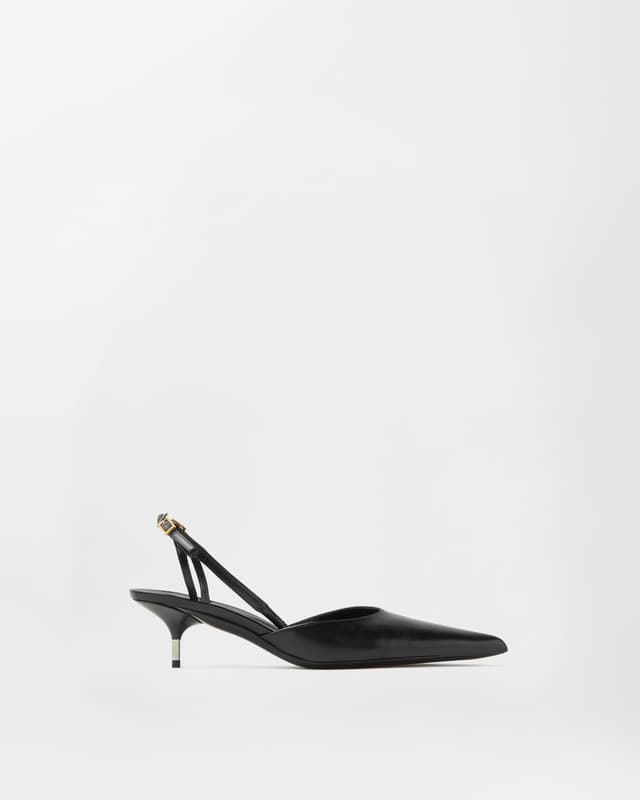 Versace nyx leather slingbacks 50 mm
