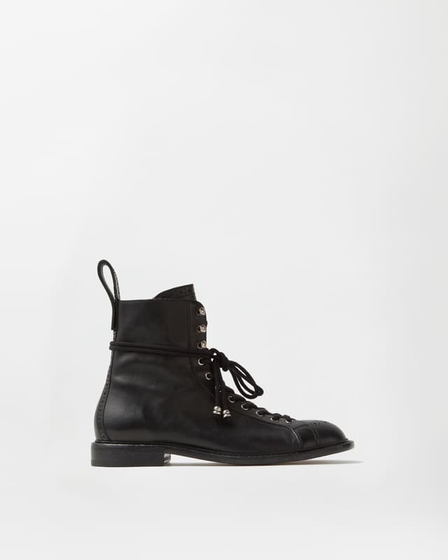 Versace billy leather boots