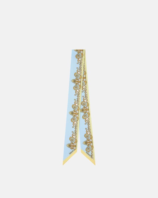 Versace printed silk twill ribbon