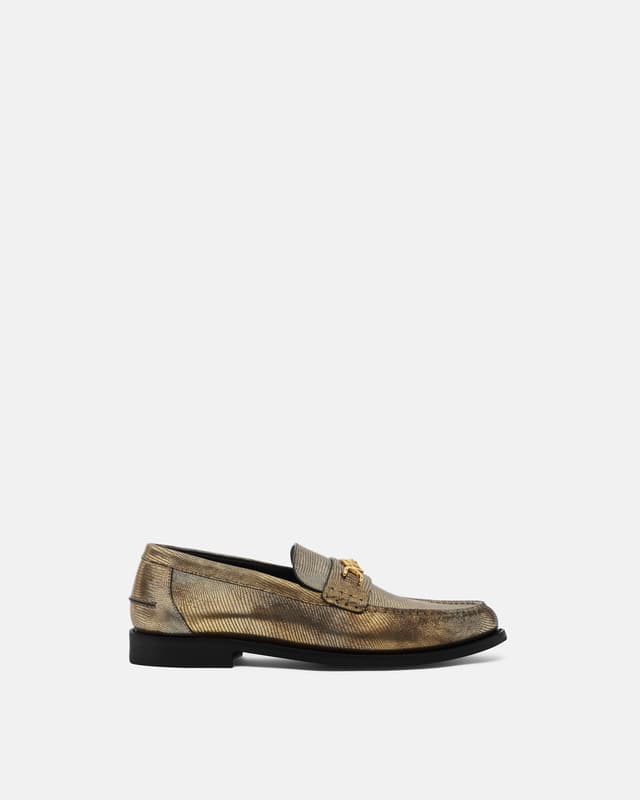 Versace medusa 95 lizard-effect loafers