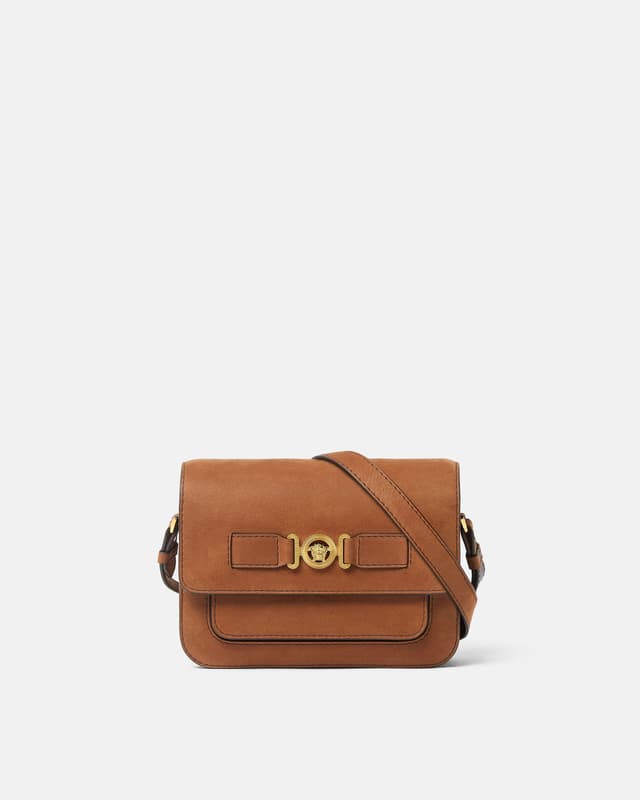 Versace medusa biggie nabuck messenger bag