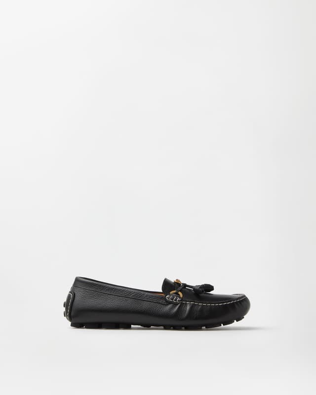 Versace robin leather driving shoes