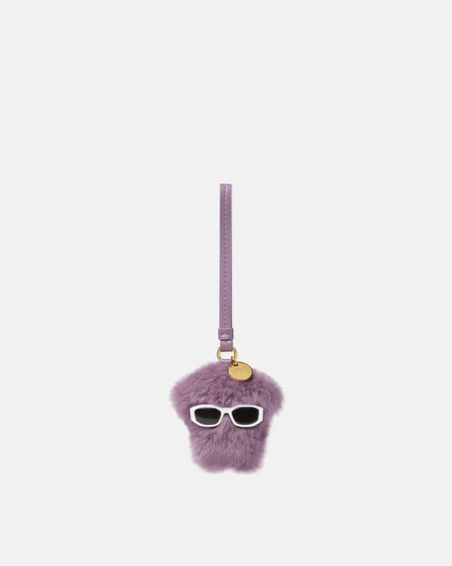Versace medusa fluffy shearling charm