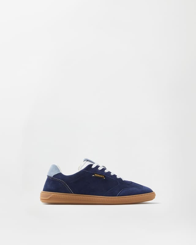 Versace greca court suede sneakers
