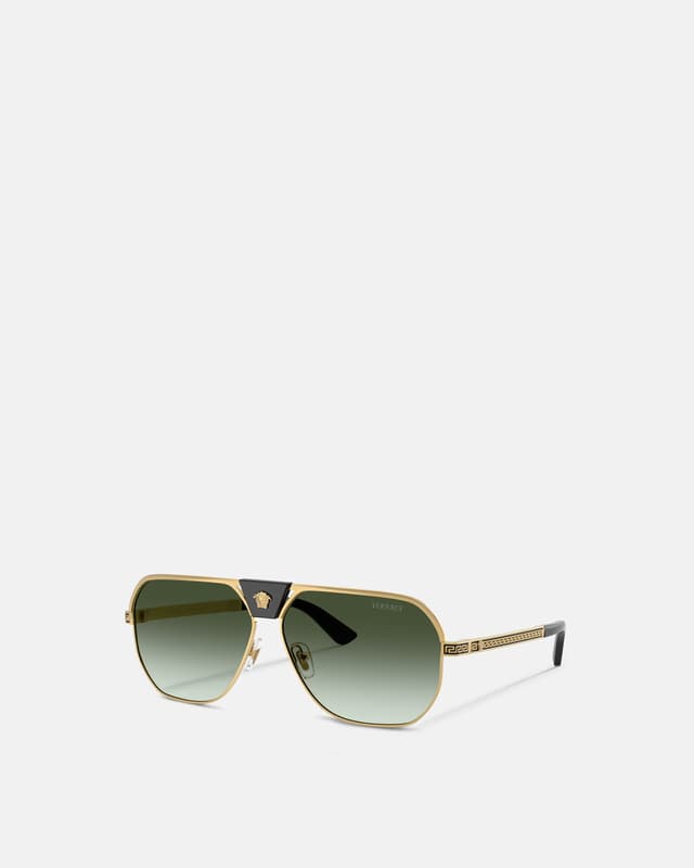 Versace greca flow navigator sunglasses