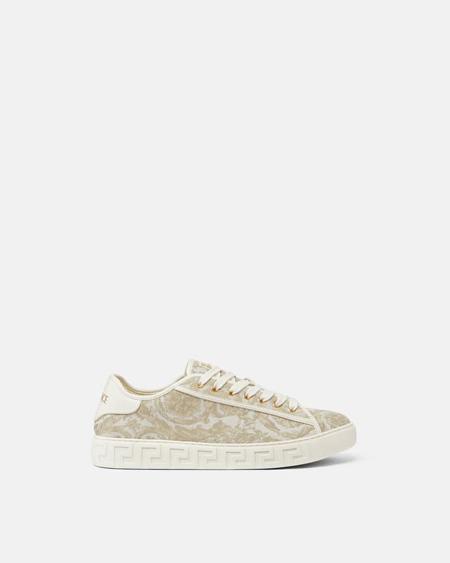 Versace greca jacquard canvas sneakers