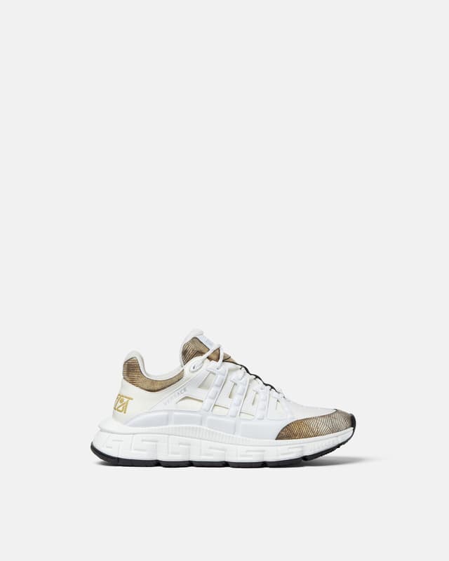 Versace trigreca lizard-effect sneakers
