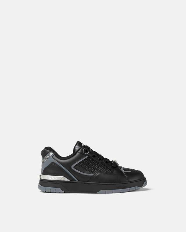 Versace biggie basket leather sneakers